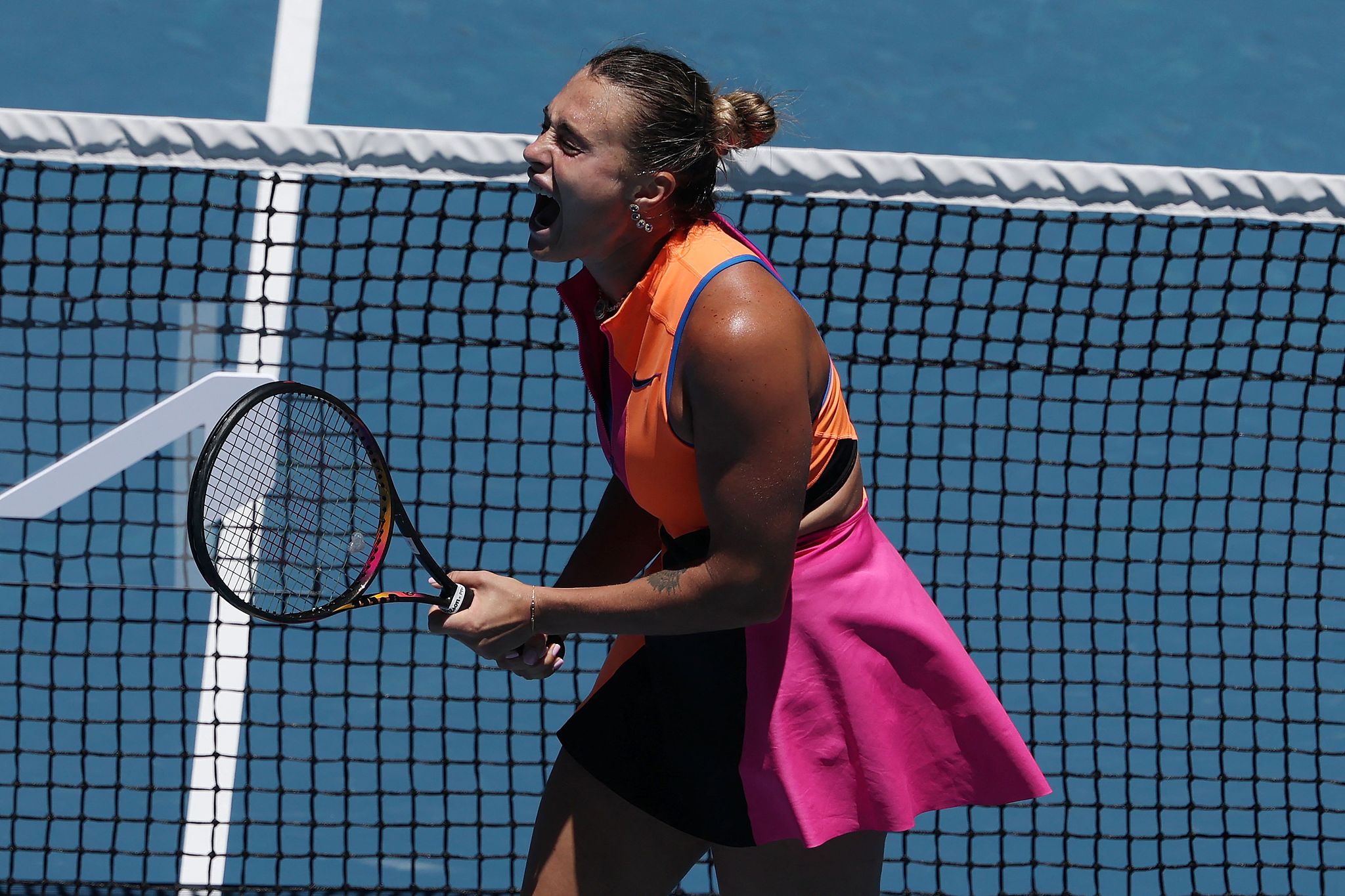 开云体育登录-萨巴伦卡双抢七胜波塔波娃 晋级澳网女单16强