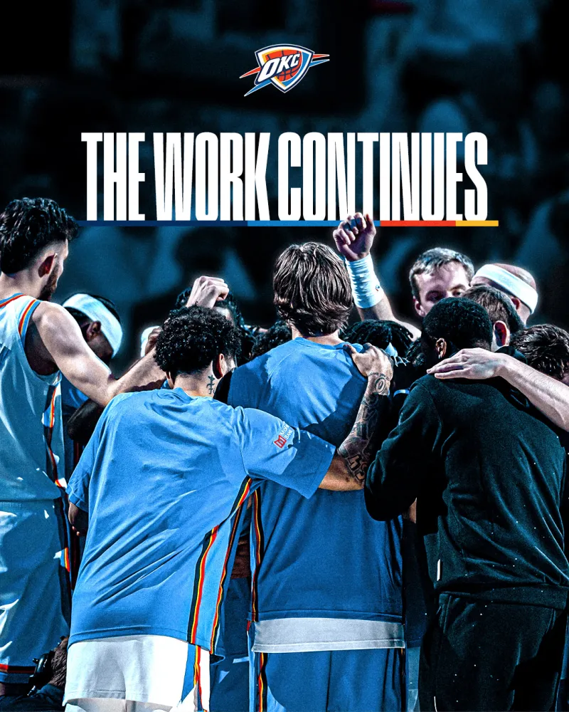 开云体育入口-冲击卫冕！雷霆官方晒海报：我们连续三年斩获西部头号种子